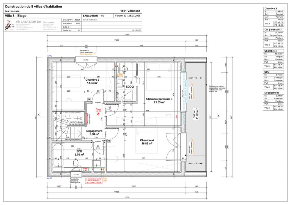 Prächtiges Einzelchalet-Villa in Vérossaz - Etage