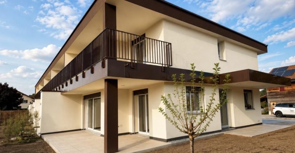 Vuisternens-devant-Romont – Magnifique villa contemporaine de 6.5 pièces en bordure de la zone agricole - Villa 6.5 pièces - image - 1