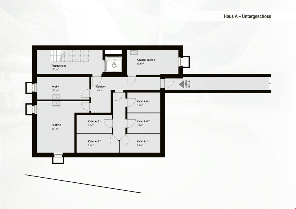 Das "Haus im Haus": 4,5-Zimmer-Wohnung mit Loggia und zusätzlichem Atelier ! A-1.1 -  Bild 9
