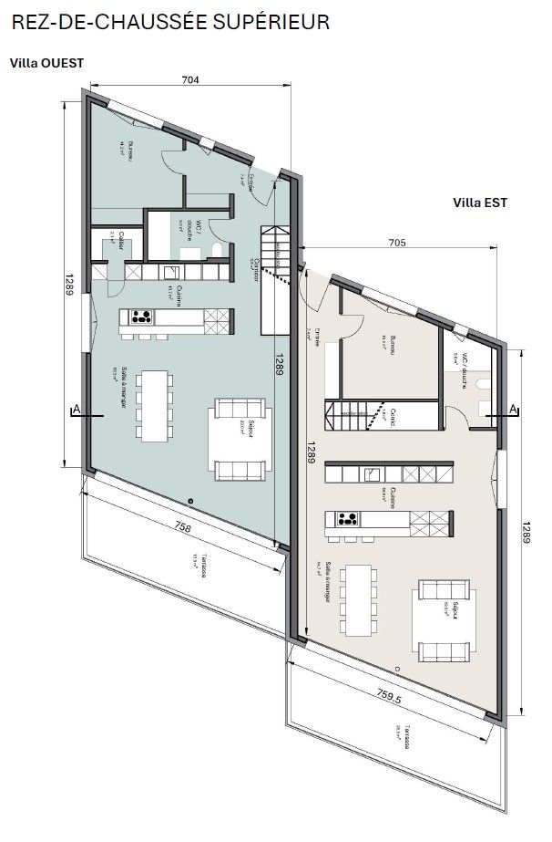 Villa jumelée contemporaine 5.5 pièces | orientation Sud-Ouest | Vue Alpes | Les Rochettes - Cornaux -  Bild 5
