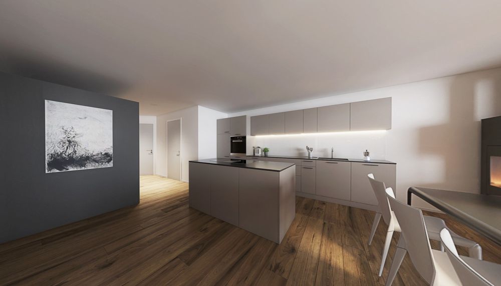 Neubauprojekt 16 Eigentumswohnungen in Gunten (Sigriswil) - Haus A - 2. OG west