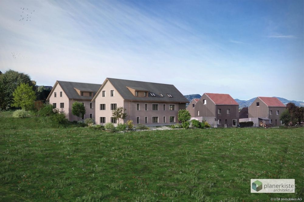 Attraktive Neubau-Wohnungen im Grünen - Visualisierung Dachwohnung