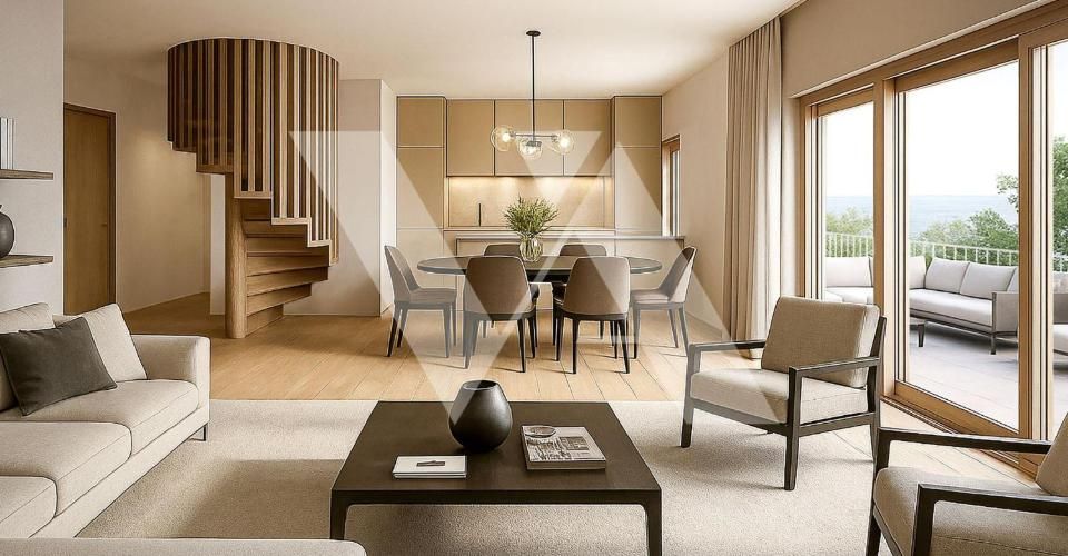 A vendre en construction - Appartement de 6 pièces avec balcon en duplex - Appartement 6 pièces - image - 2