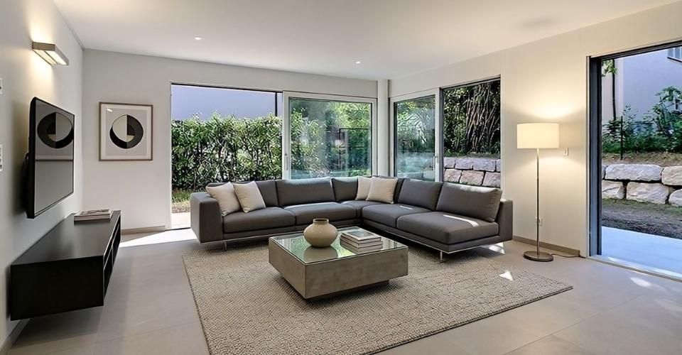 Rare à saisir! Magnifique appartement neuf en rez-jardin, 3 chambres, très proche du centre, quartier sans aucune nuisance! - Appartement terrasse 4.5 pièces - image - 2