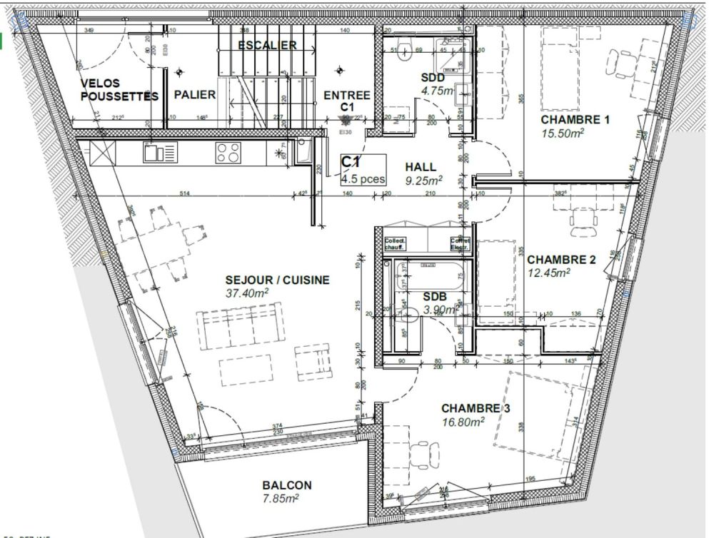 Letztes 4.5-Zimmer-Neubau mit Südausrichtung und Balkon - Entdecken Sie es in 3D-Immersion! -  Bild 4