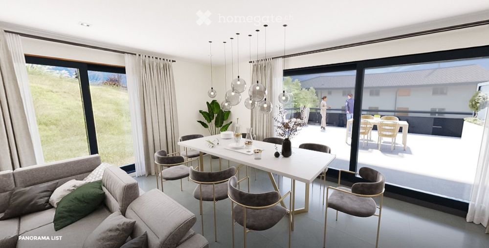 Appartement spacieux 3,5 pces avec terrasse et pelouse -  Bild 3
