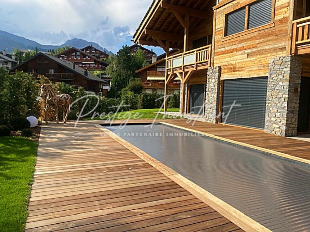 Magnifique Chalet Prestige: le golf en voisin, les Alpes en horizon. - Chalet Prestige à Crans-Montana