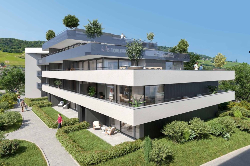 Appartement mit 3,5 Zimmern und Blick auf den Genfersee -  Bild 1