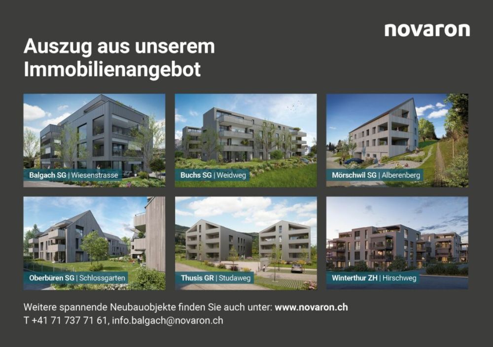 Wohnen mit Aussicht - Neubau MFH Gräflibühlstrasse, Rebstein -  Bild 13