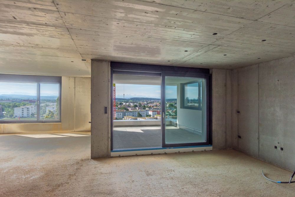 Bühlhubel 7 - Wohnen mit Alpenblick in Egerkingen - Zugang Küche zu ged. Sitzplatz