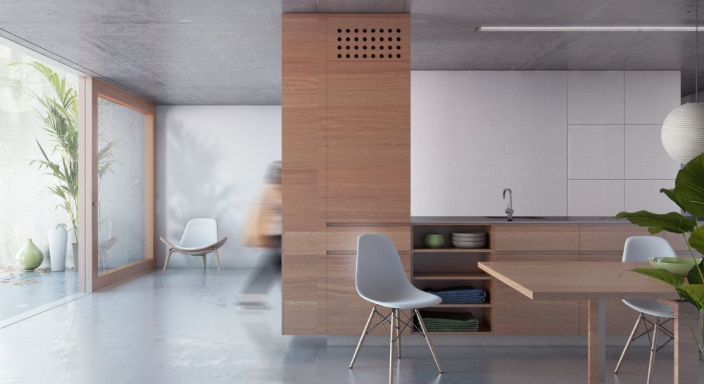 Luce, beton e legno incastonati tra il verde e le montagne Valmaggesi - Bild 9