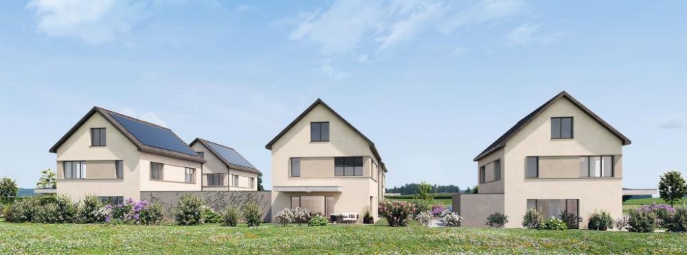 Moderne und grosszügige Einfamilienhäuser - 6EFH_Buch-bei-Frauenfeld_Aussen_K01_Final_02