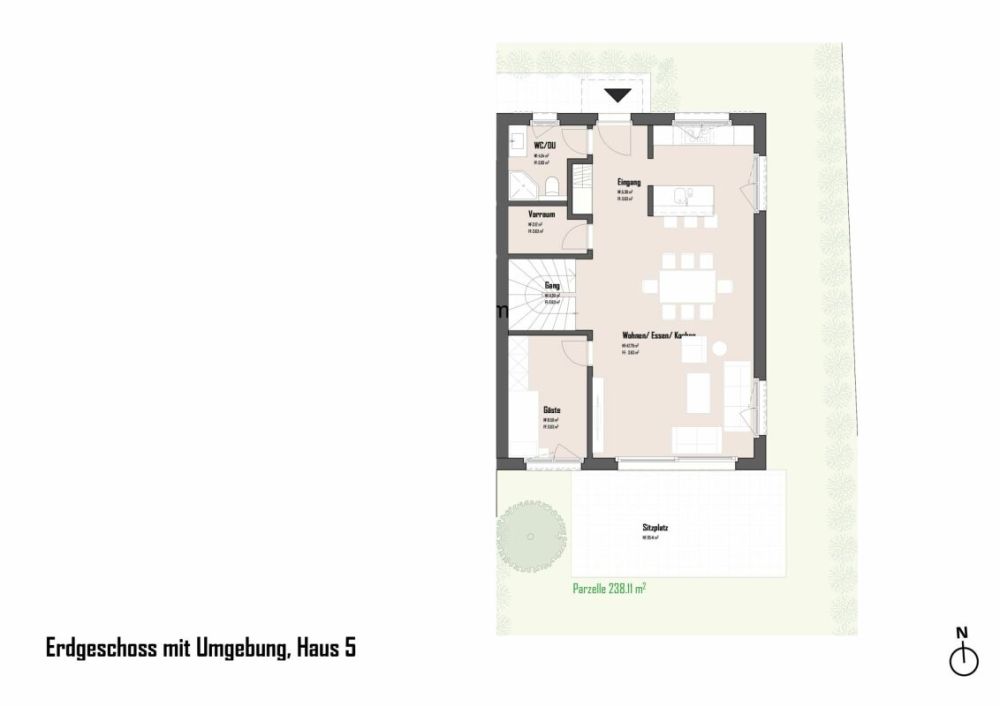Haus 5 / 7.5 Zimmer Einfamilienhaushälfte am Bach -  Bild 11