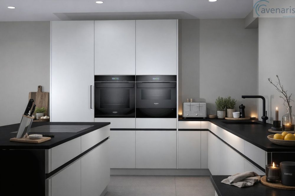 Moderne 4.5-Zimmer-Dachwohnung mit Weitblick und schöner Aussicht - Küche Visualisierung