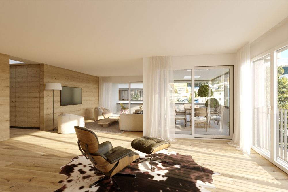 3 1/2- ATTIKA ZWEITWOHNUNG ABELIA, NEUBAU, NR. 1A.31 - Visualisierung