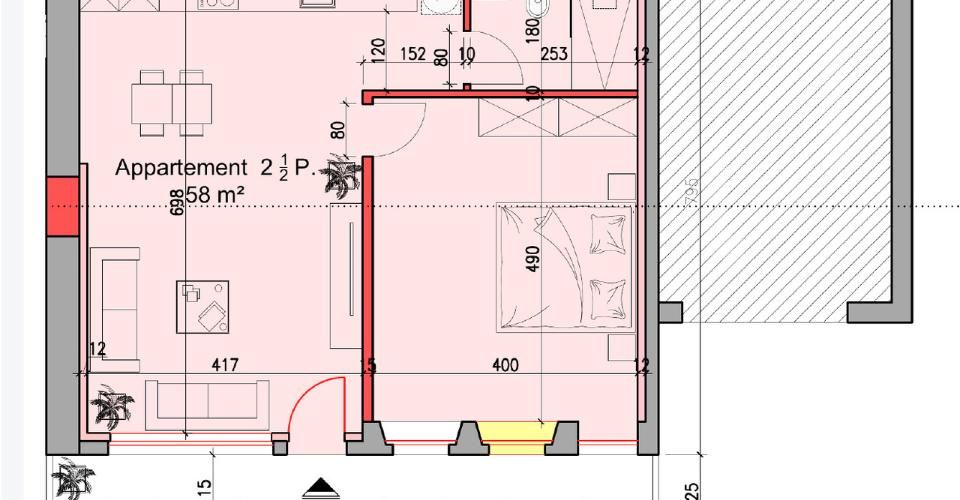 Vente sur plans – Magnifique 2,5 pièces entièrement rénové - Appartement 2.5 pièces - image - 1