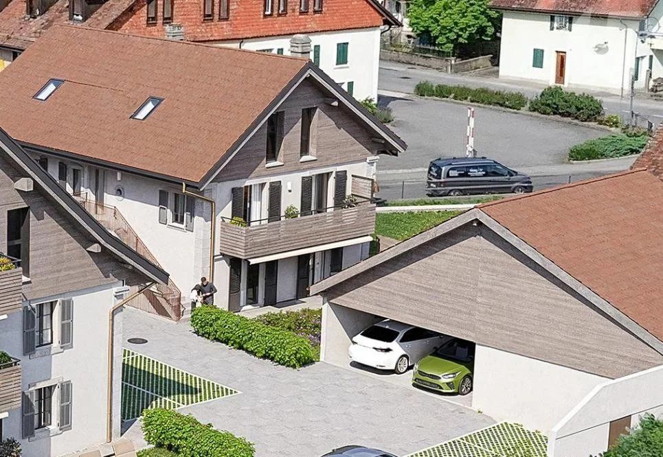 Special offer in Villars-le-Terroir_A1 - 4.5 room duplex + office of 143 m2 with garden and beautiful covered terrace - Lot A1 - Lot A1 : duplex de 143 m2 avec JARDIN et couvert pour 2 voitures attenant