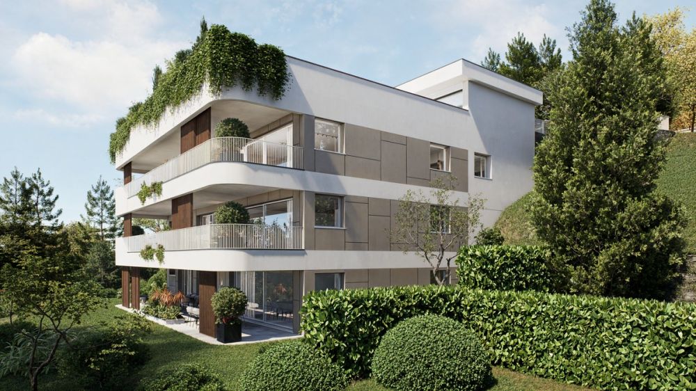 Nuovo appartamento 3,5 locali vista lago con giardino privato - Bild 11