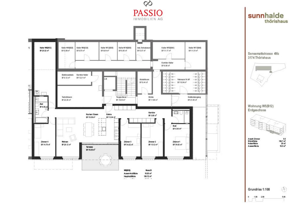 Exklusive 5.5-Zimmer Neubau-Parterrewohnung mit hochwertigem Ausbau -  Bild 3