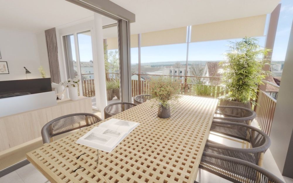 Eine Wohnung zum Verlieben - letzte Gelegenheit - Albisgärtli, Affoltern am Albis - Grosszügig geschnittener Balkon für angenehme Sonnenstunden