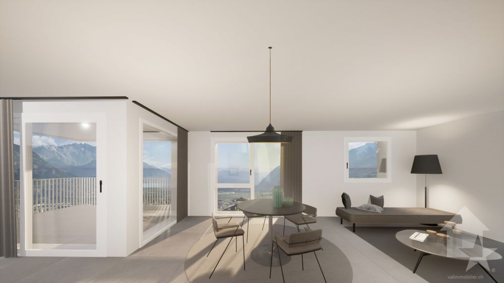 Appartement 3,5 pces de 100m2 avec jardin de 145m2 et 2 places de parc - Bild 8