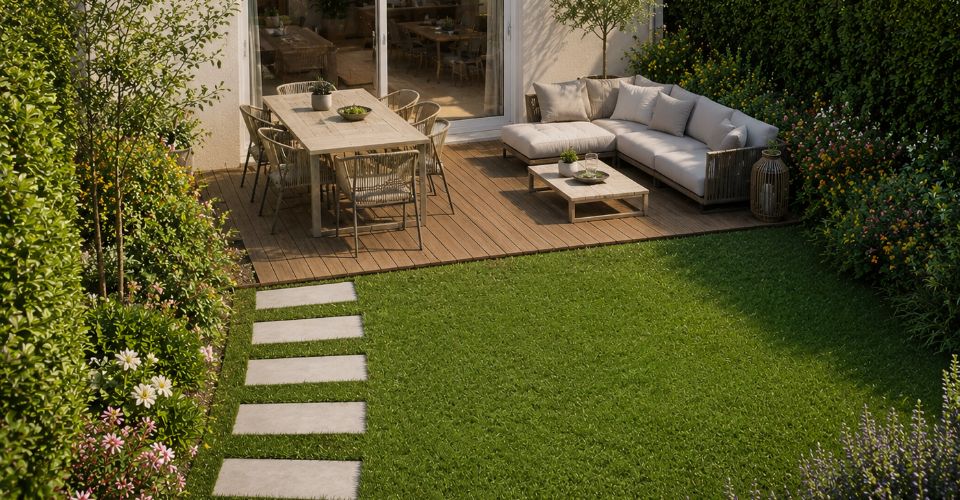 Magnifique appartement 5.5 pcs avec jardin privatif - Appartement terrasse 5.5 pièces - image - 1