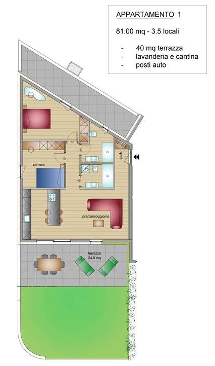 NUOVO 3.5 LOC. CON DUE TERRAZZE E GIARDINO PRIVATO A LUMINO - Bild 10