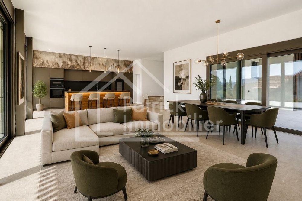 Villa contemporaine de luxe avec vue dégagée à Montavon -  Bild 8