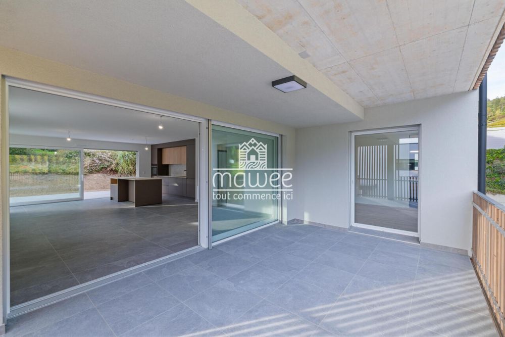 4.5 pièces neuf - Intimité, terrasse et jardin ! -  Bild 4