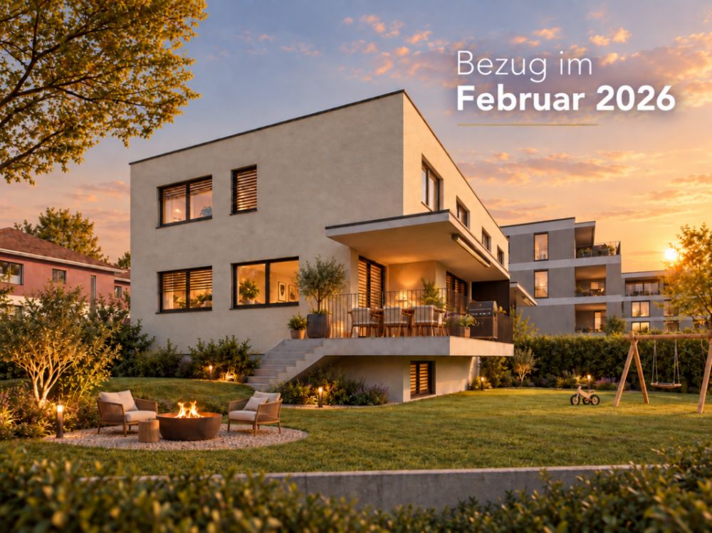 Neubau 5.5-Zi. Doppelhaushälfte - an ruhiger, leicht erhöhter Lage -  Bild 1