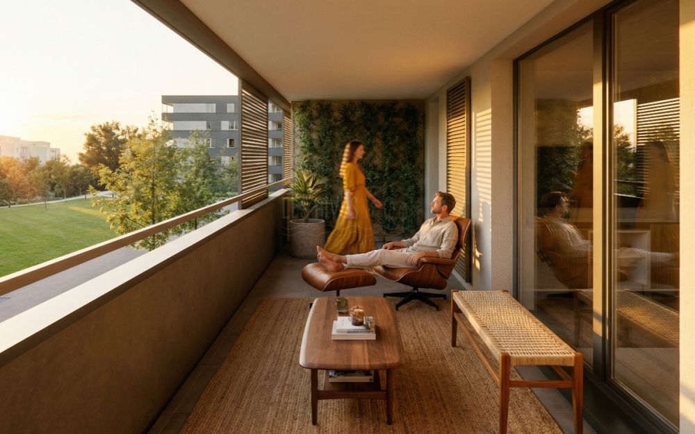 4.5 pièces traversant au dernier étage - Balcon plein sud -  Bild 4