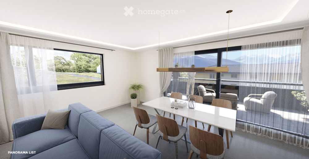 Appartement neuf de 3.5 pièces avec vue panoramique à Arbaz -  Bild 1