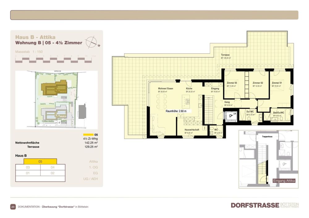 Luxuriöse 4.5-Zimmer-Attika in sonniger Böttsteiner Lage kaufen - Bild 6