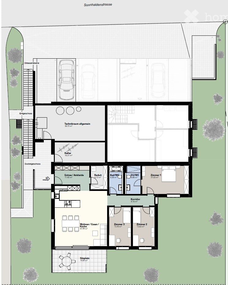 Moderne 4.5 Zimmer-Terrassenwohnung (Neubau) - Bild 8