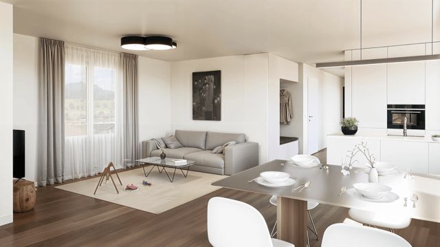 Letzte Wohnung: 4.5 Zimmer mit Sicht auf die Pilatuskette, barrierefrei – Menznau -  Bild 5