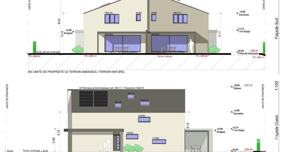 Collombey, nouveau projet d'une villa de 5.5 pièces - Maison contiguë 5.5 pièces - image - 6