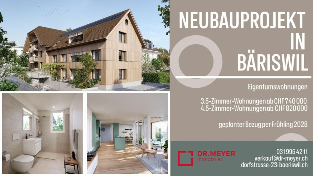 NEUBAU 4.5-Zimmer-Eigentumswohnungen in Bäriswil - Bild 3