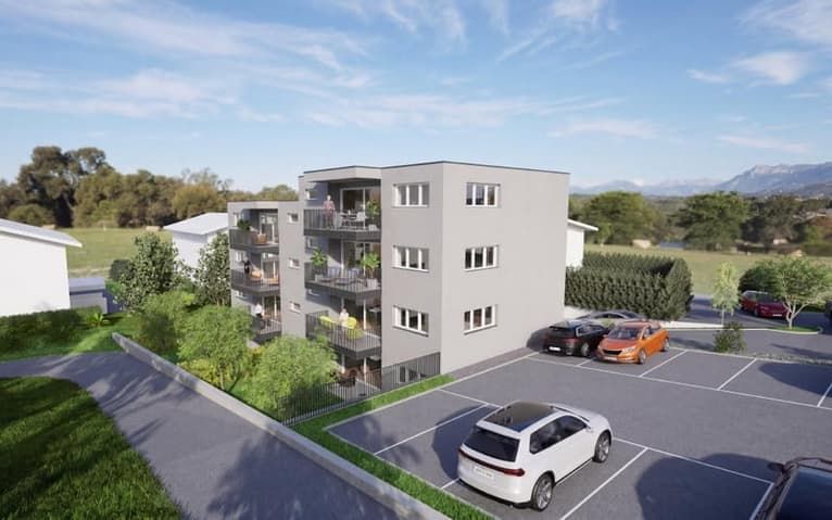 Appartement neuf de 3.5 pièces avec vue et balcon à Réchy -  Bild 2