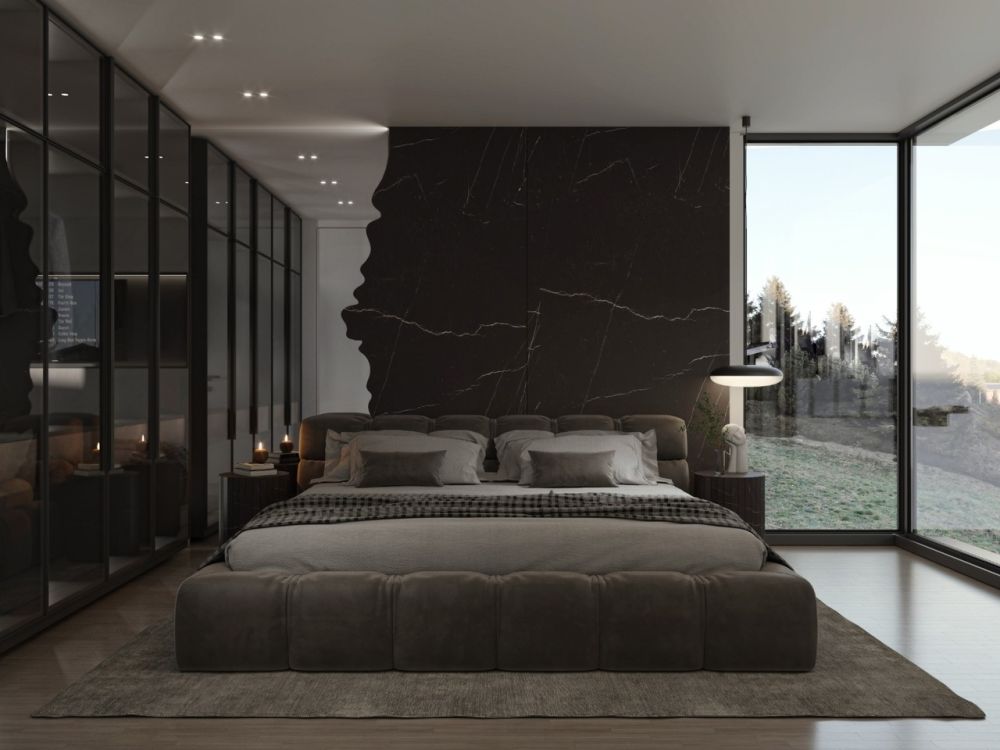 Le Belvédère - 3.5 pièces avec vue exceptionnelle - Chambre à coucher