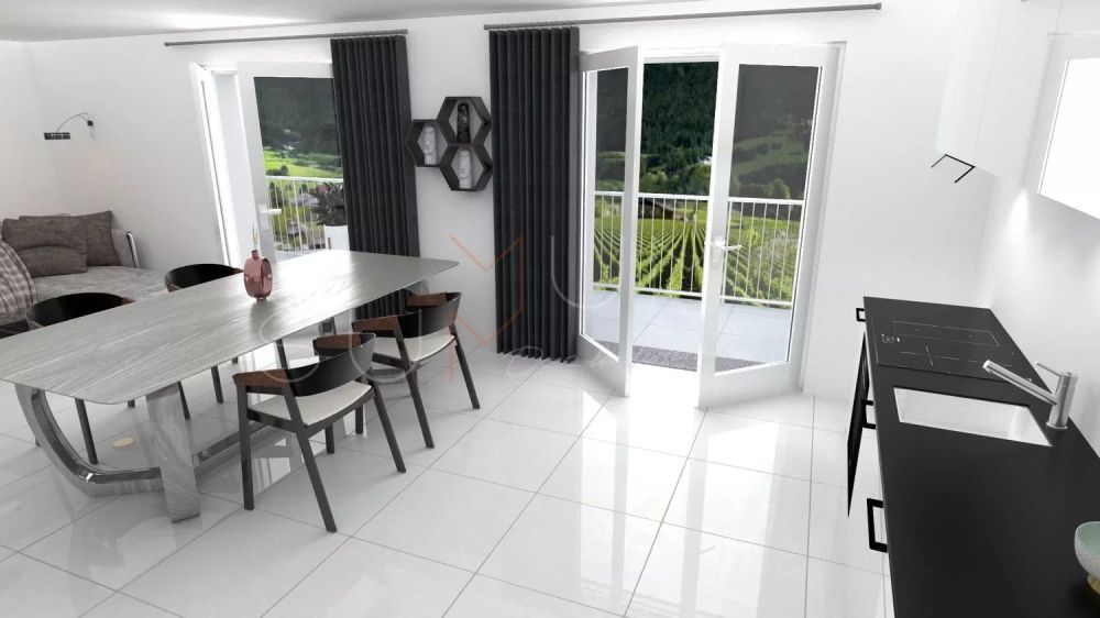 A saisir pour  rendement ou habitation -  2.5 pièces neuf de 70 m2  avec terrasse et vue sur les vignes -  Bild 1