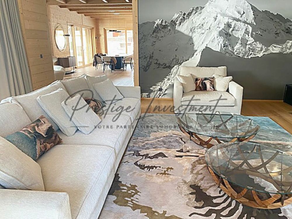 Magnifique Chalet Prestige: le golf en voisin, les Alpes en horizon. - Chalet Prestige à Crans-Montana