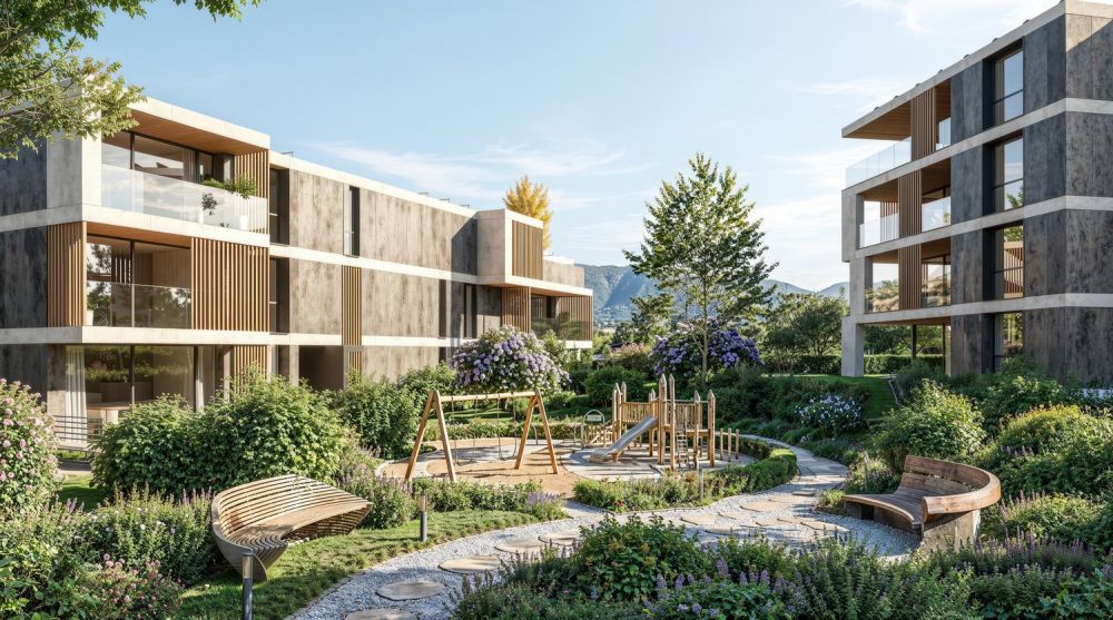 RESIDENZA BRÉLIA – BREGANZONA: Nuovi appartamenti in vendita -  Bild 1