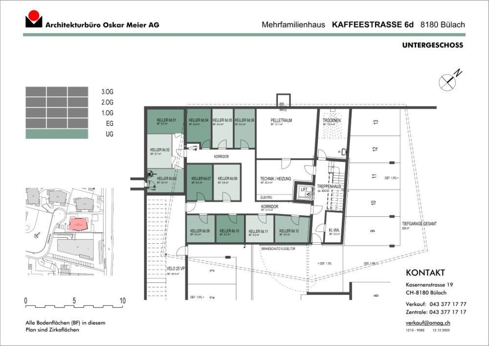 3.5-Zimmer-Wohnung mit grossem Balkon - Untergeschoss