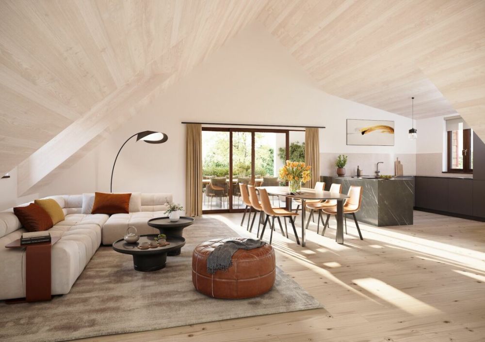 Spektakuläre 4.5 Zimmer Dachwohnung mit Ausblick -  Bild 1