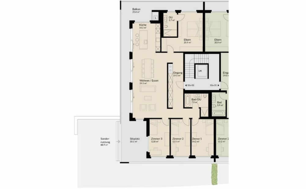 173 m² | 5.5-Zi.-Eigentumswohnung | Heerenberg | Erstbezug -  Bild 12