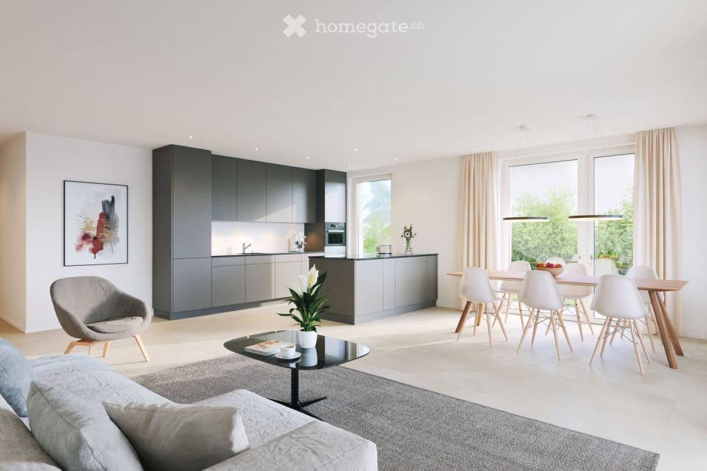 4.5-Zimmer-Neubauwohnung im 1.OG mit zwei Balkonen in Oerlingen - Bild 1