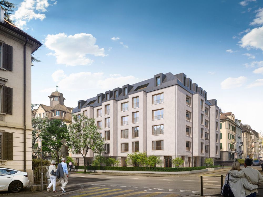 Erstvermietung: Aussergewöhnliches Reihen-Tiny-House mitten im Zürcher - Aussenansicht Neubau Bellerivestrasse/Feldeggstrasse