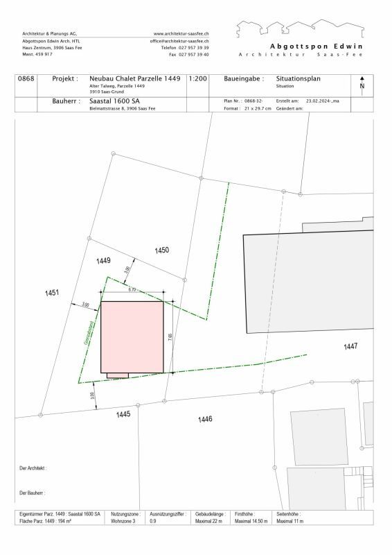 Snowstar Zen Lauinen Saas-Grund Neubau 2025. Attraktives Einfamilienhaus im Grünen. Hauptwohnsitz. Inkl. 2 Parkplätze. - Bild 6