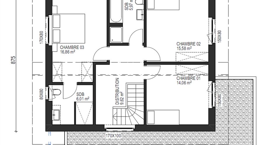 Magnifique villa d'architecte sur plans - Villa 4.5 pièces - image - 6