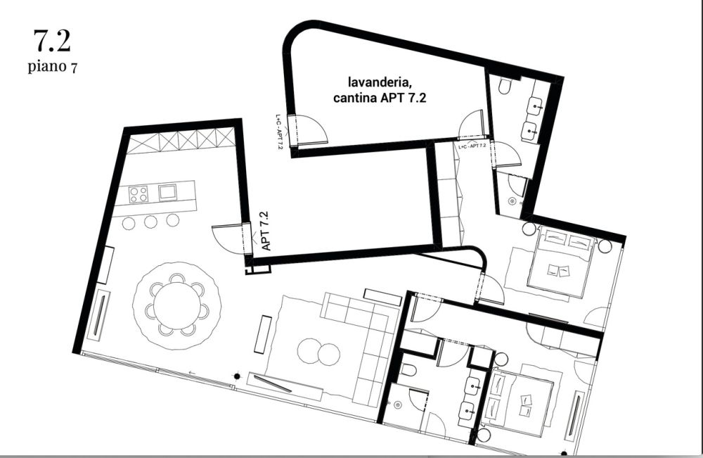 Attico in vendita a Lugano 4,5 locali con terrazza, giardino e vista - Bild 13